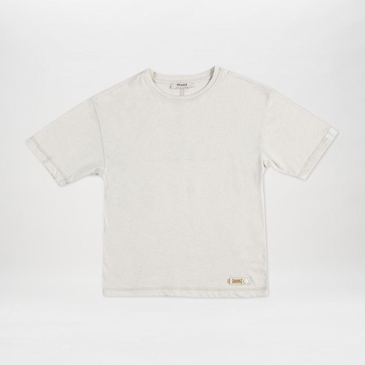 Erkek Çocuk Bej Kısa Kollu T-Shirt Mint