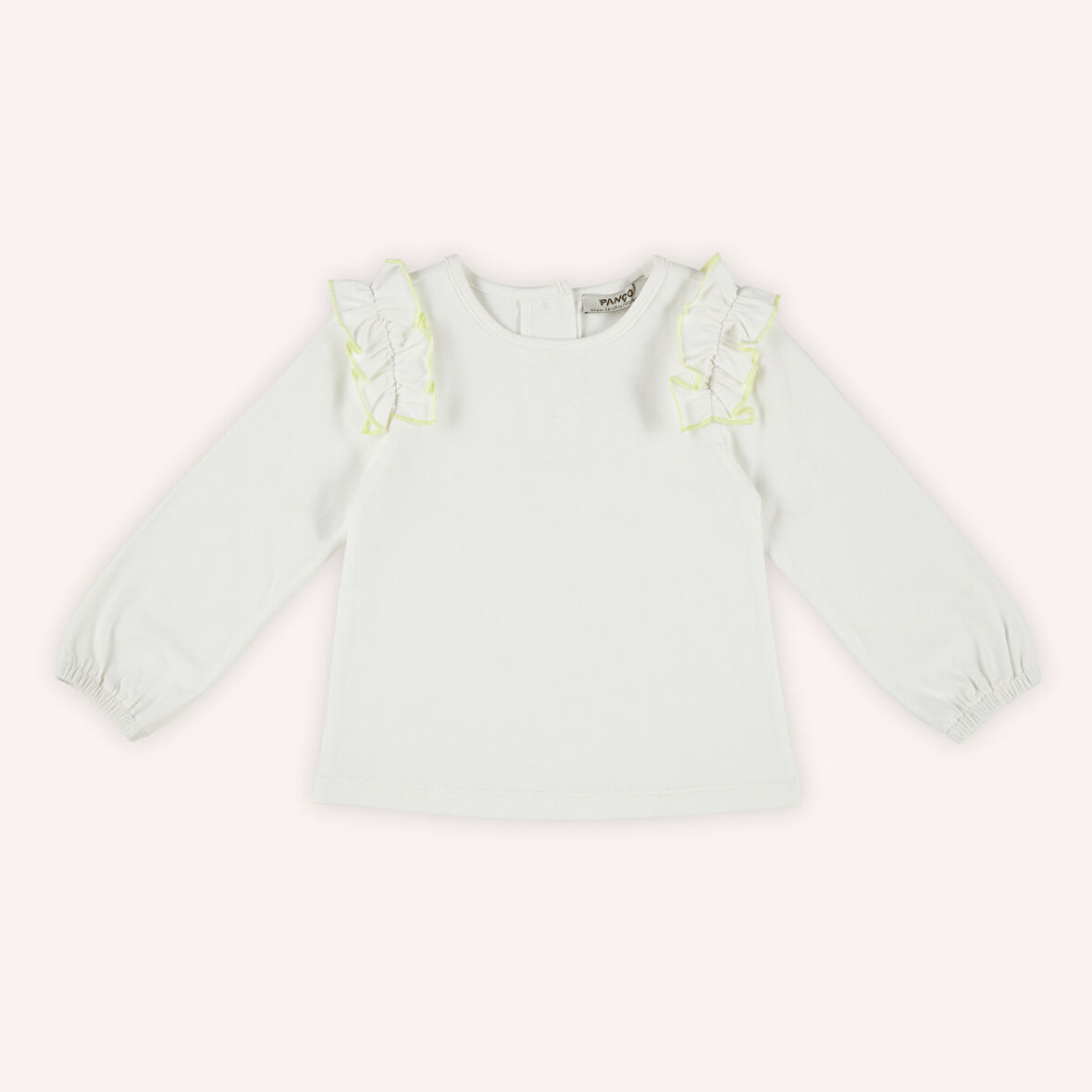 Kız Çocuk Uzun Kollu T-Shirt Bej