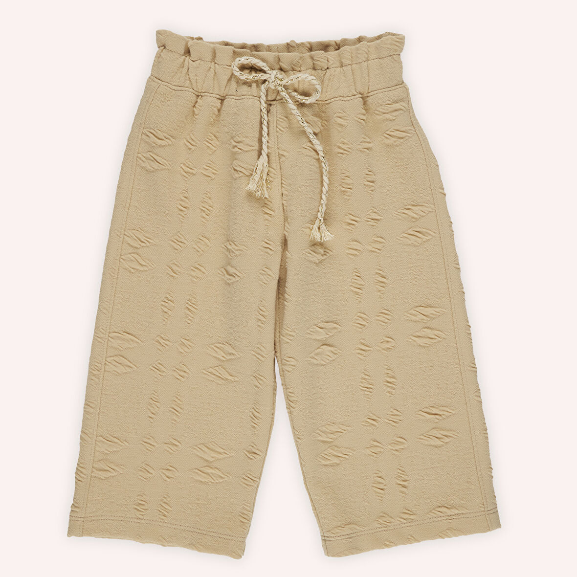 Kız Çocuk Beli Lastikli Pantolon Yeşil