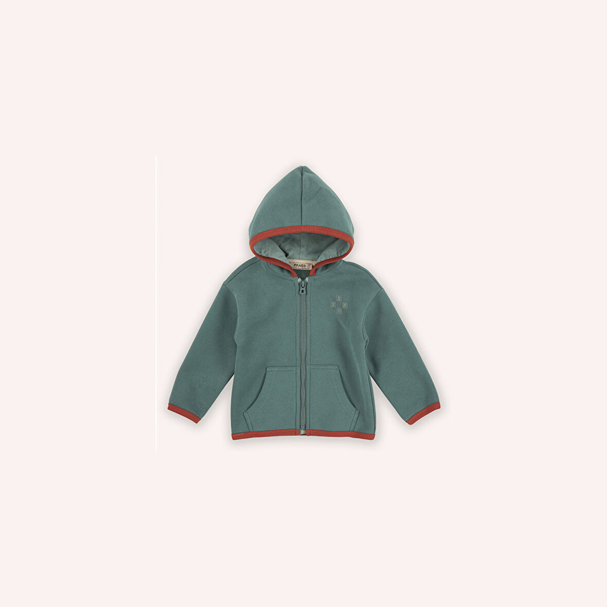 Erkek Çocuk Fermuarlı Sweatshirt Yeşil