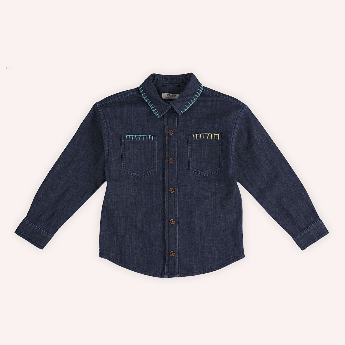 Kız Çocuk Denim Gömlek Lacivert