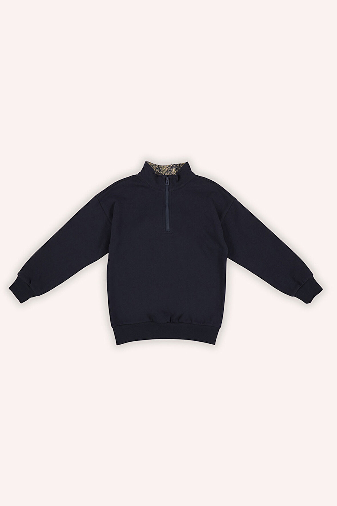 Erkek Çocuk Çanta Detaylı Sweatshirt Lacivert