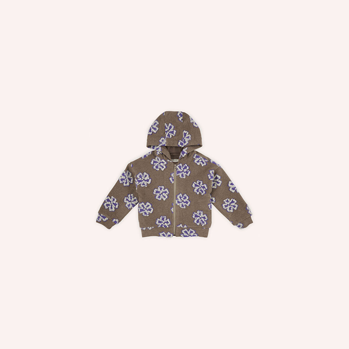 Kız Çocuk Kapüşonlu Mont Camel