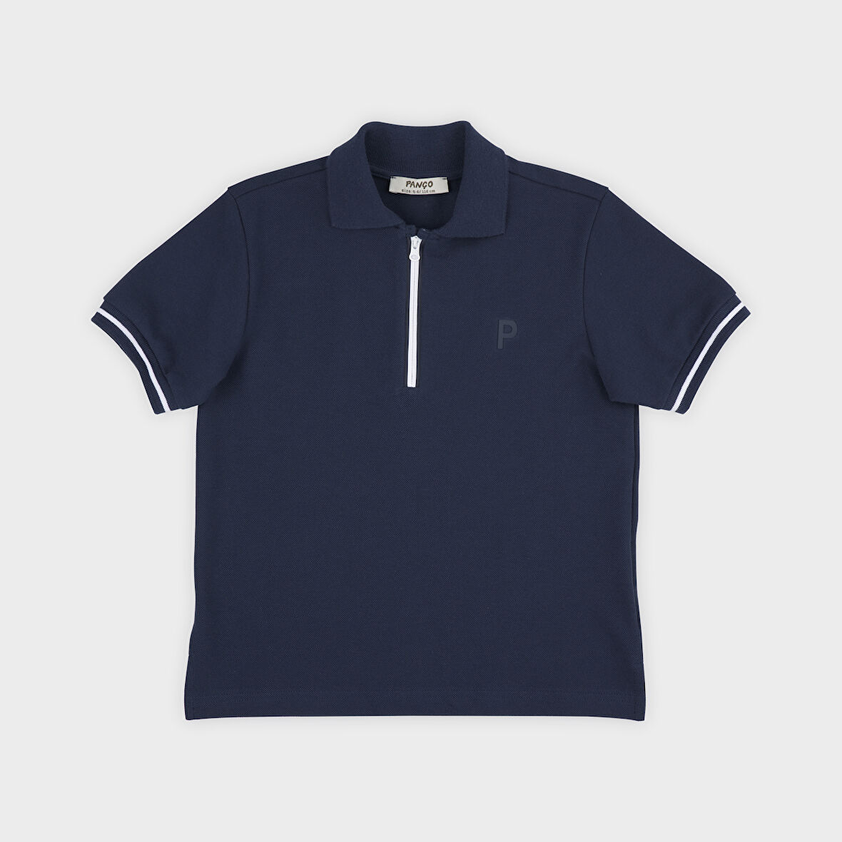 Erkek Çocuk Yakalı Kısa Kollu Pike T-Shirt Bej