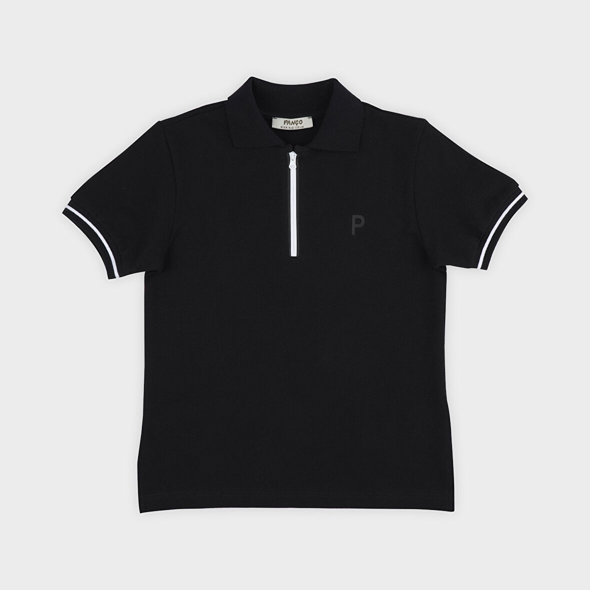 Erkek Çocuk Yakalı Kısa Kollu Pike T-Shirt Bej