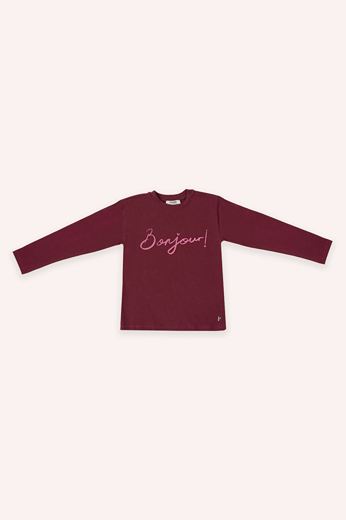 Kız Çocuk Uzun Kollu T-Shirt Ekru