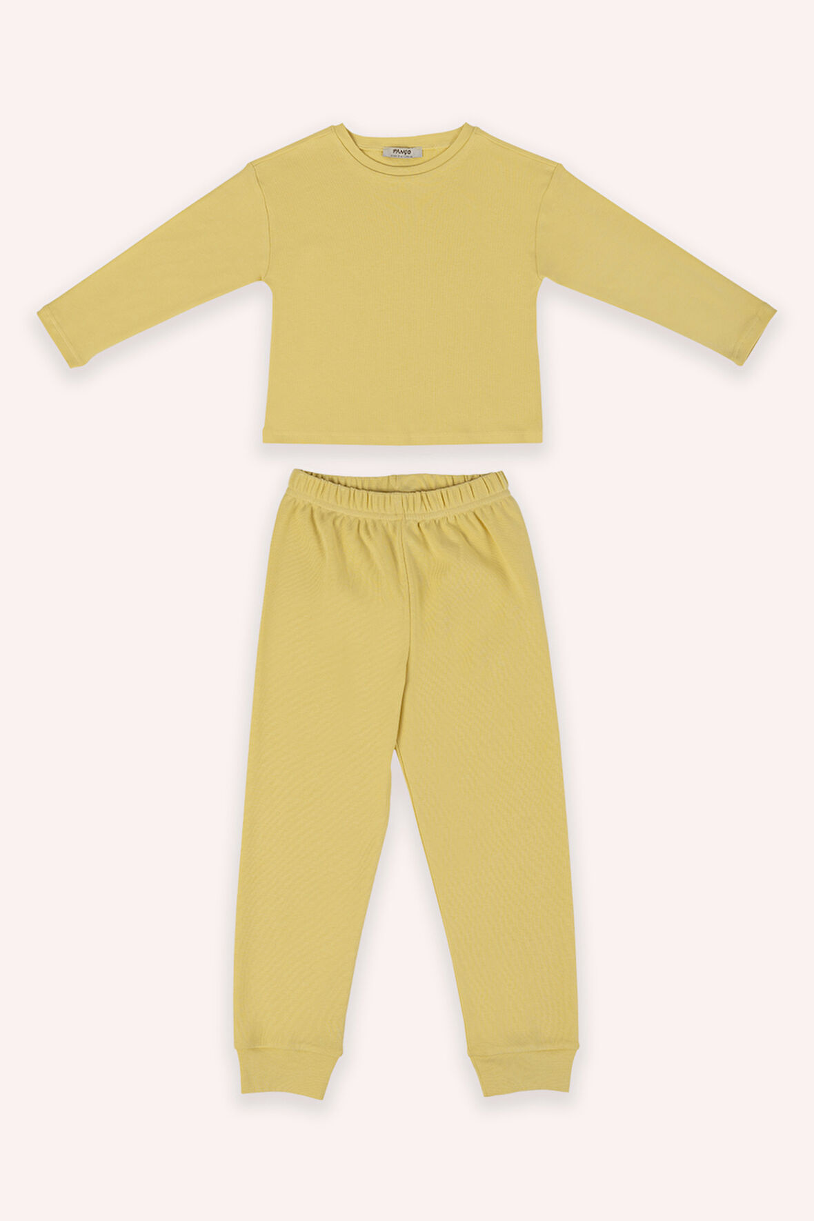 Kız Çocuk Kalp Desen Baskılı 2'li Pijama Takım Pembe