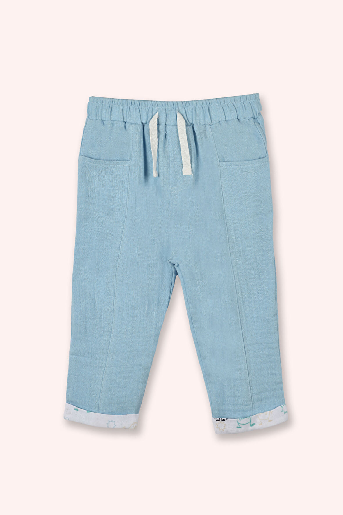 Erkek Çocuk Müslin Pantolon Mavi