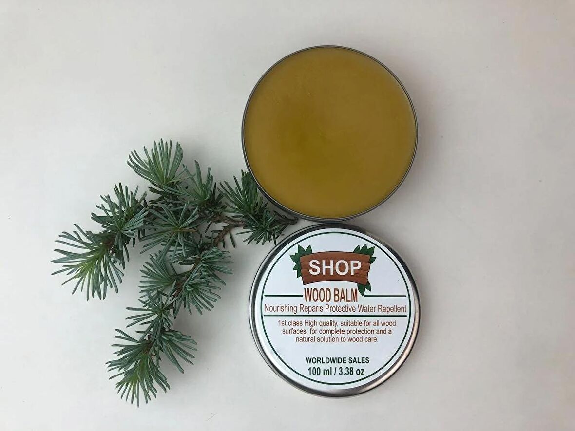 SHOP WOOD BALM Ahşap Besleyici Bakım Cilalama Koruma Su Geçirmezlik Balzamı 100 ml.