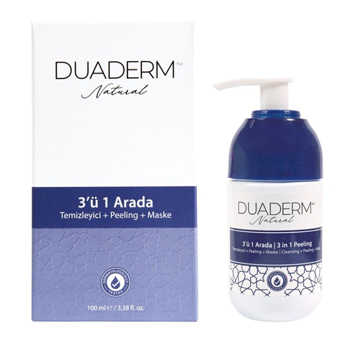 DUADERM CILT TEMIZLEYICI PEELING MASKE 3' Ü 1 ARADA 100 ML