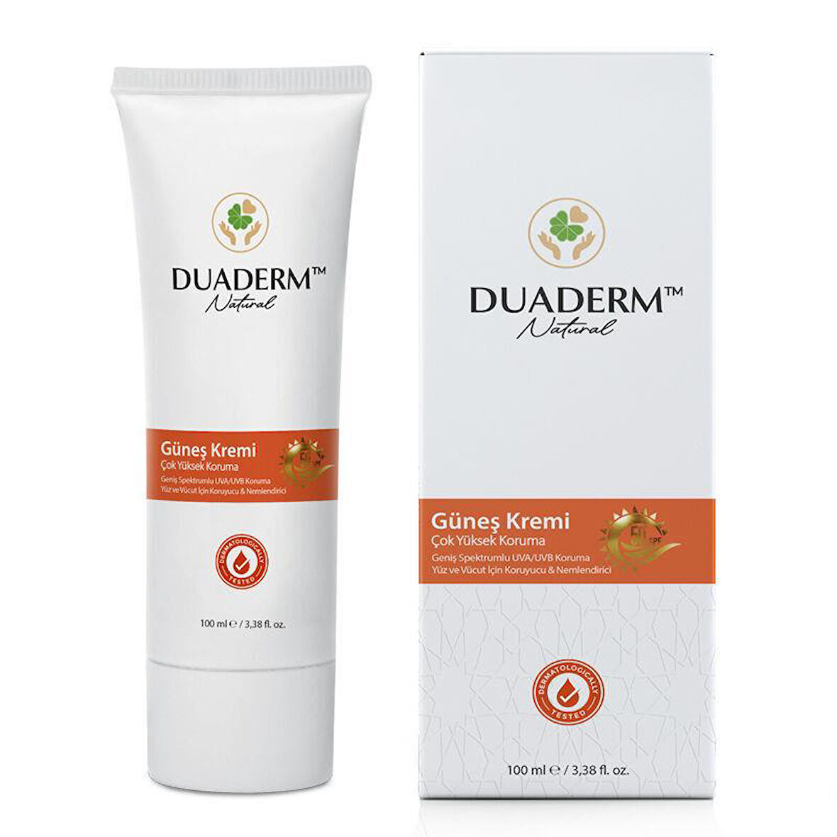 DUADERM YÜZ VE VÜCUT GÜNEŞ KREMİ 50 SPF 100 ML