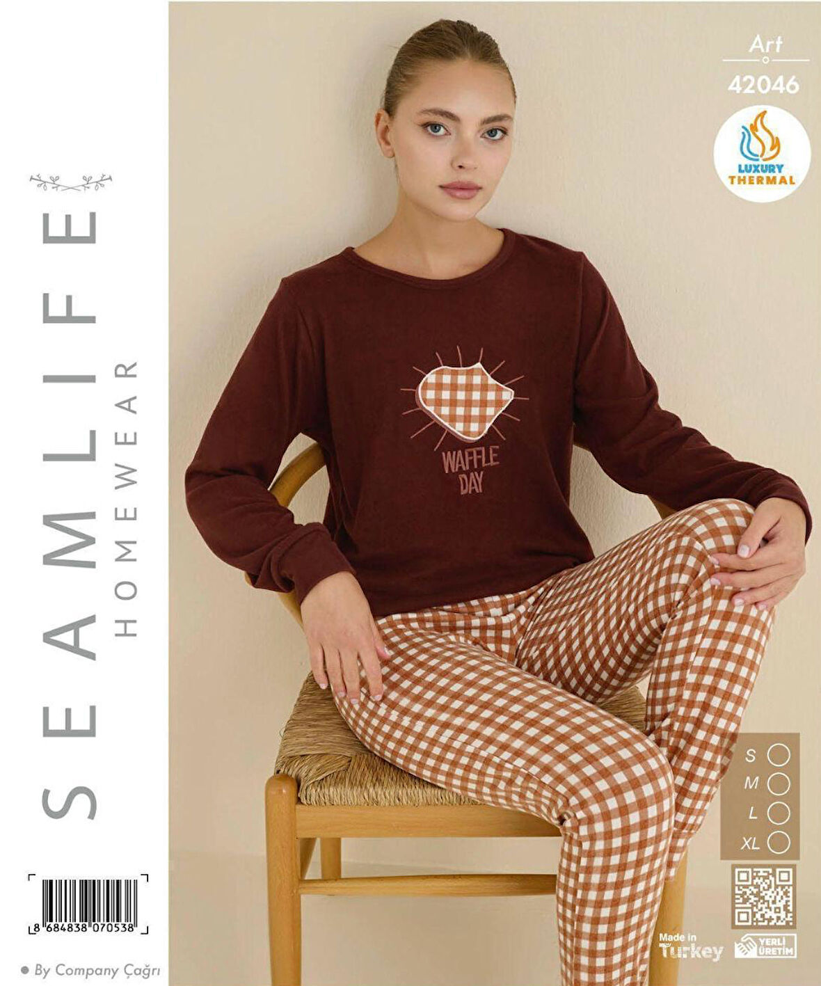 Seamlife Kadın Kışlık Termal Uzun Kollu Pijama Takımı