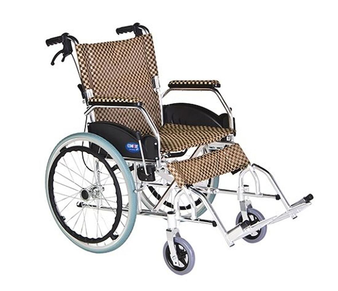 Refakaatci Frenli Comfort Alüminyum Tekerlekli Sandalye