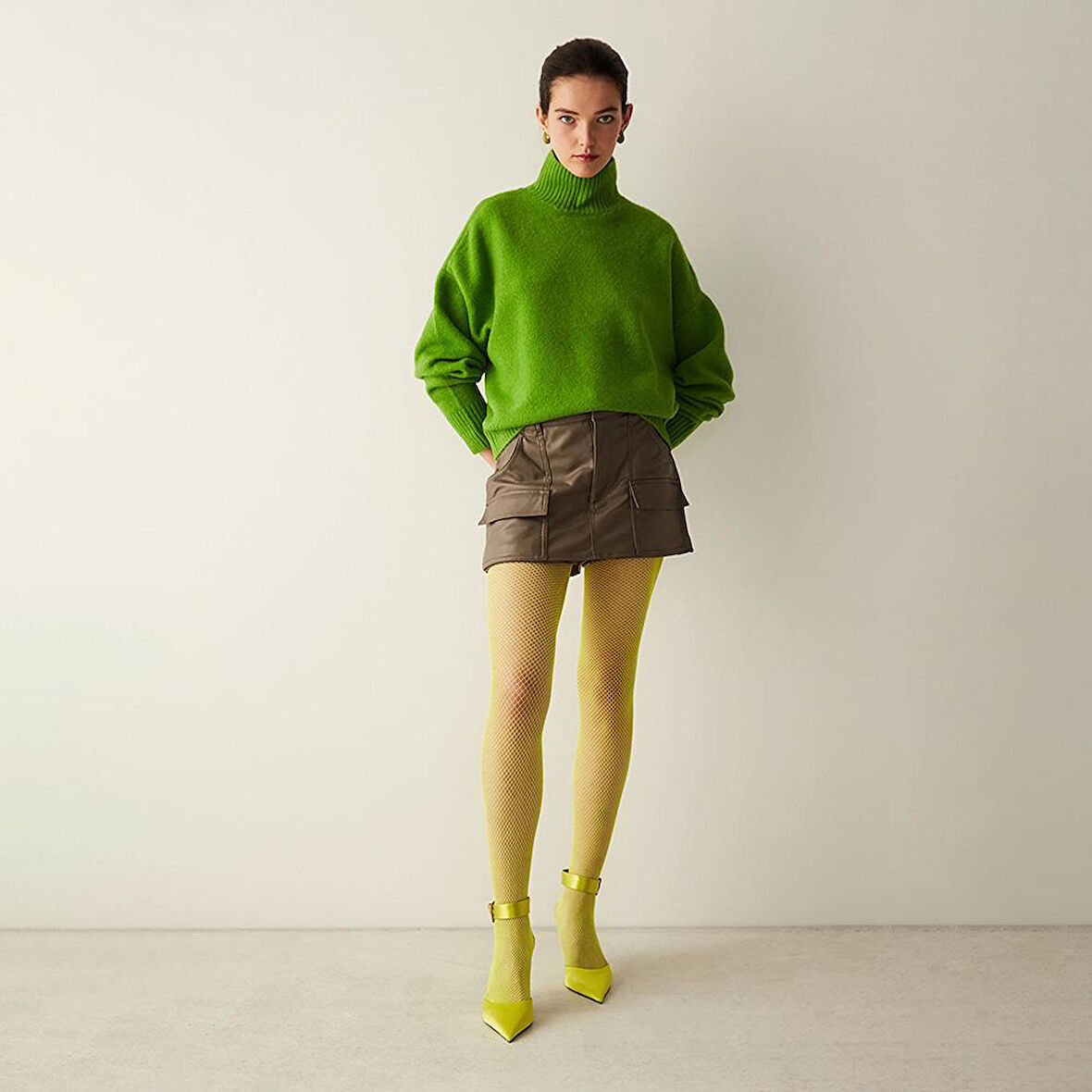 Penti Kadın Fashion File Desenli Külotlu Çorap