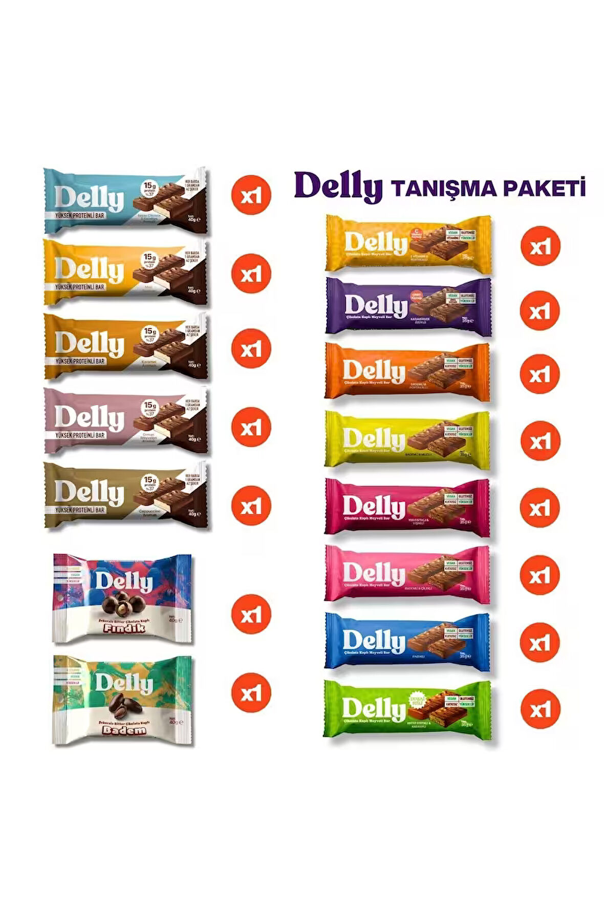 Delly 15 Adet Tanışma Paketi