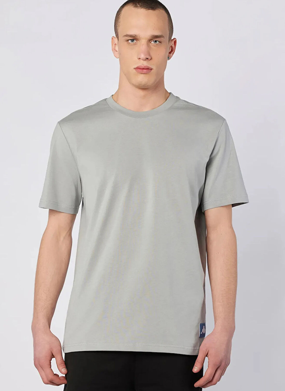 Kappa 382553W-411 CONNEL TEE Gri Yuvarlak Yaka Comfort Fit Düz Erkek T-Shirt