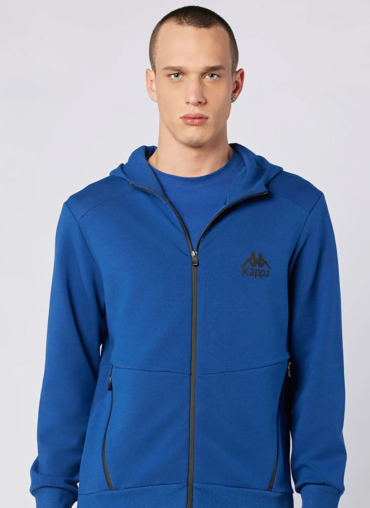 Kappa 382554W-XMT FABIO FULL ZIP Lacivert Normal Düz Erkek Zip Ceket