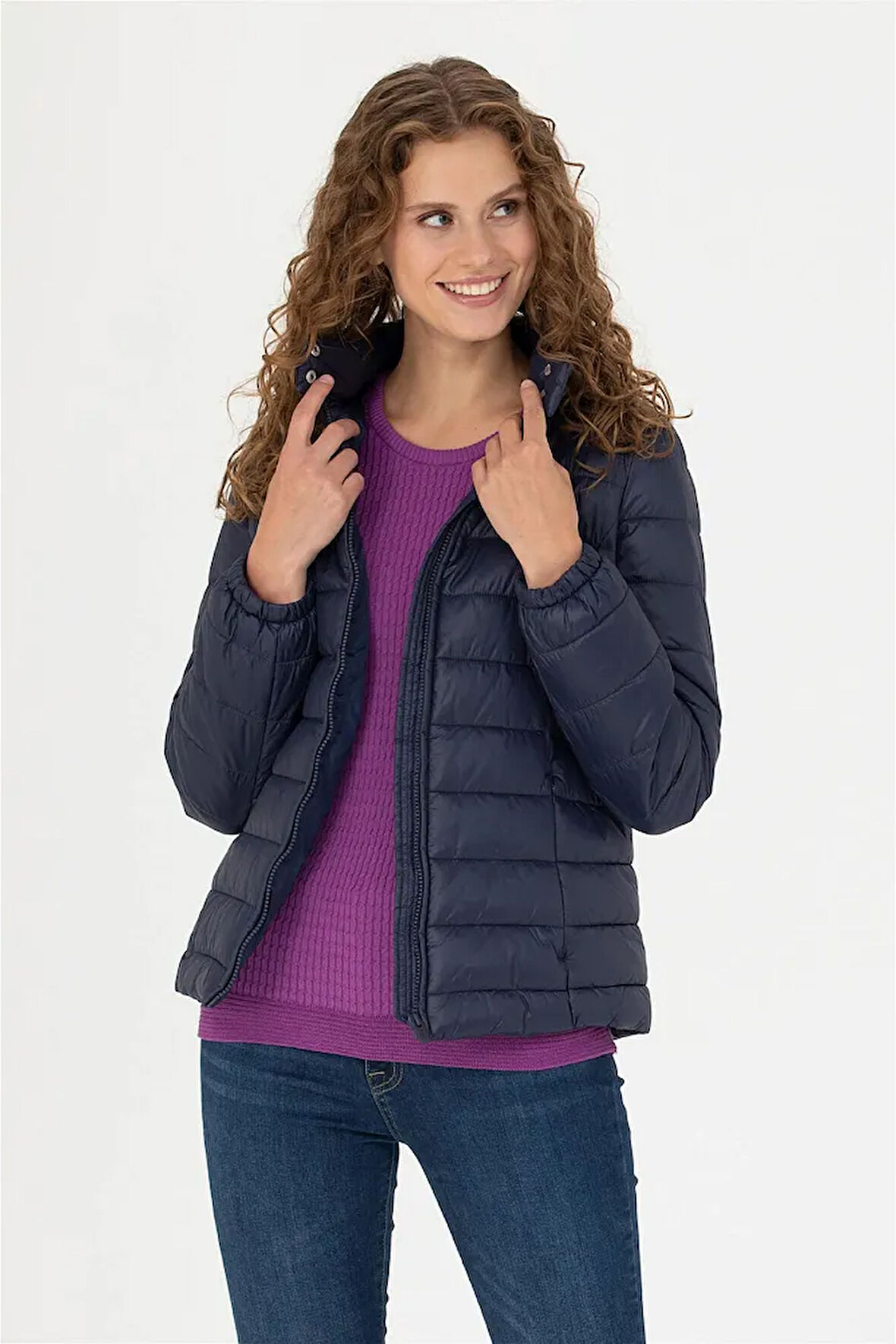 Kadın Lacivert Mont