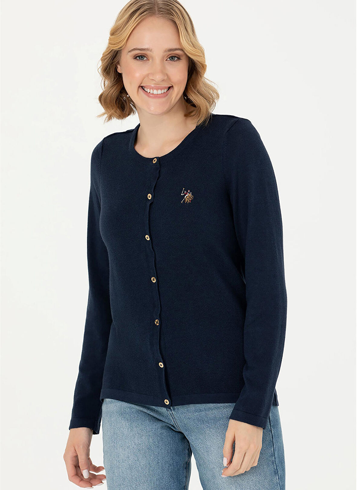 U.S. Polo Assn. Lacivert Kadın Hırka CATINE-BSK23