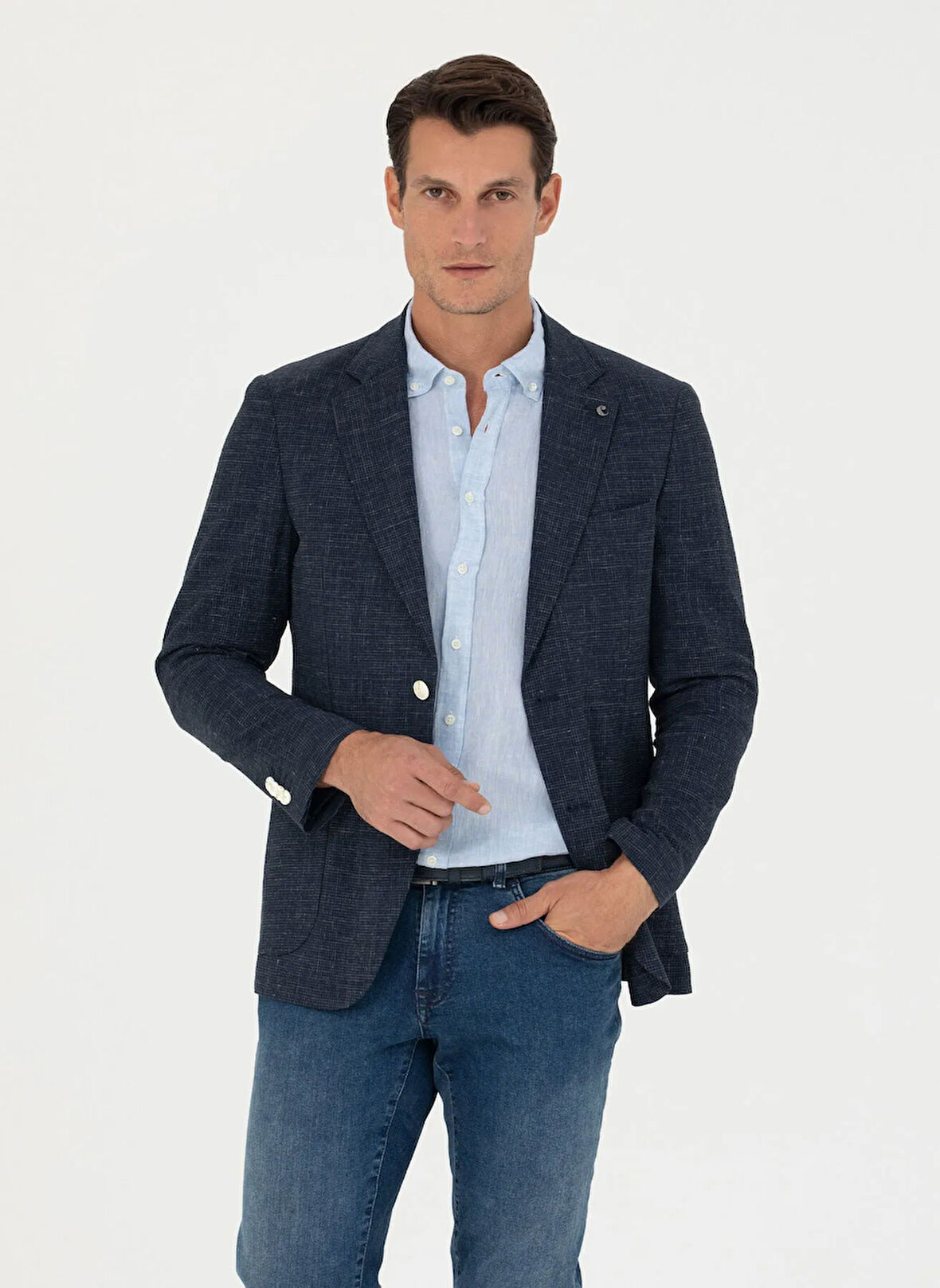 Cacharel Slim Fit Lacivert Erkek Ceket EXCL GRACY/C