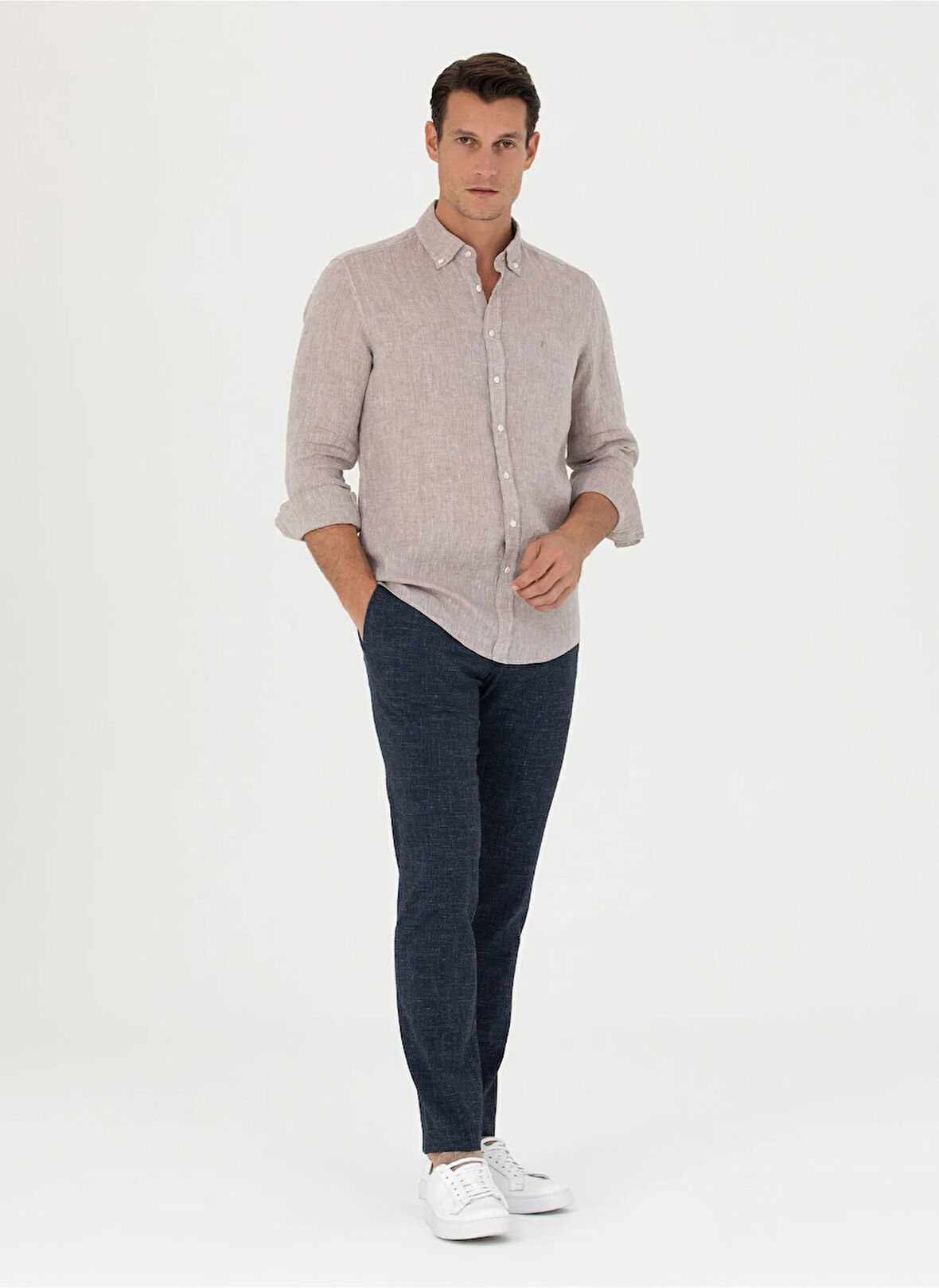 Cacharel Normal Bel Normal Paça Slim Fit Lacivert Erkek Pantolon EXCL GRACY/P