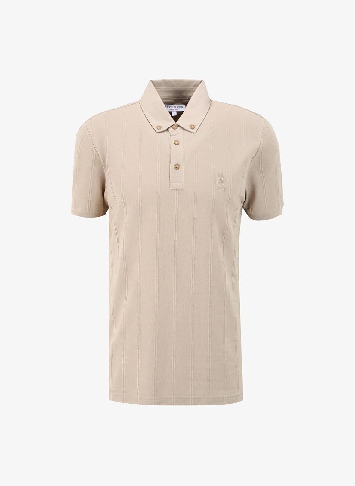 U.S. Polo Assn. Açık Haki Erkek Slim Fit T-Shirt TEGAS