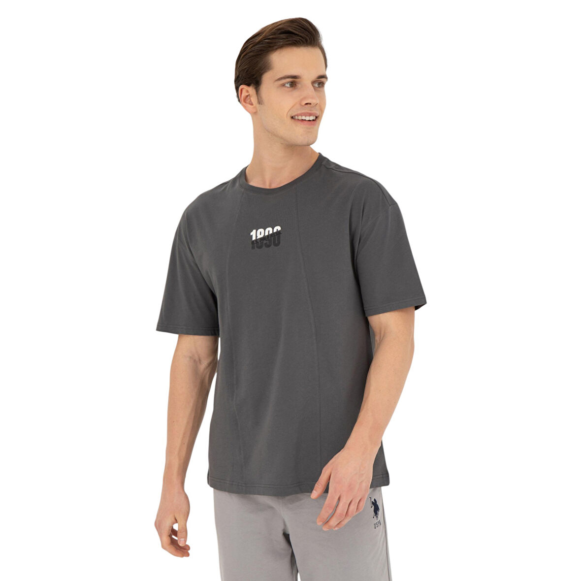 Erkek Comfort Fit Bisiklet Yaka Tişört
