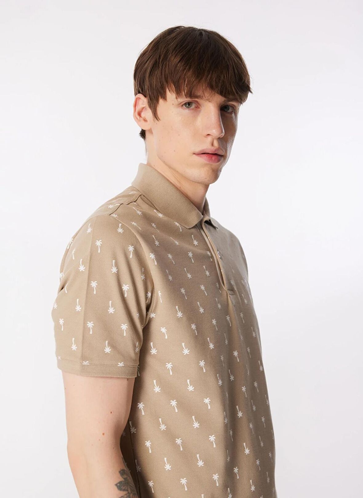 . Açık Haki Erkek Regular Fit Polo T-Shirt GIRONA