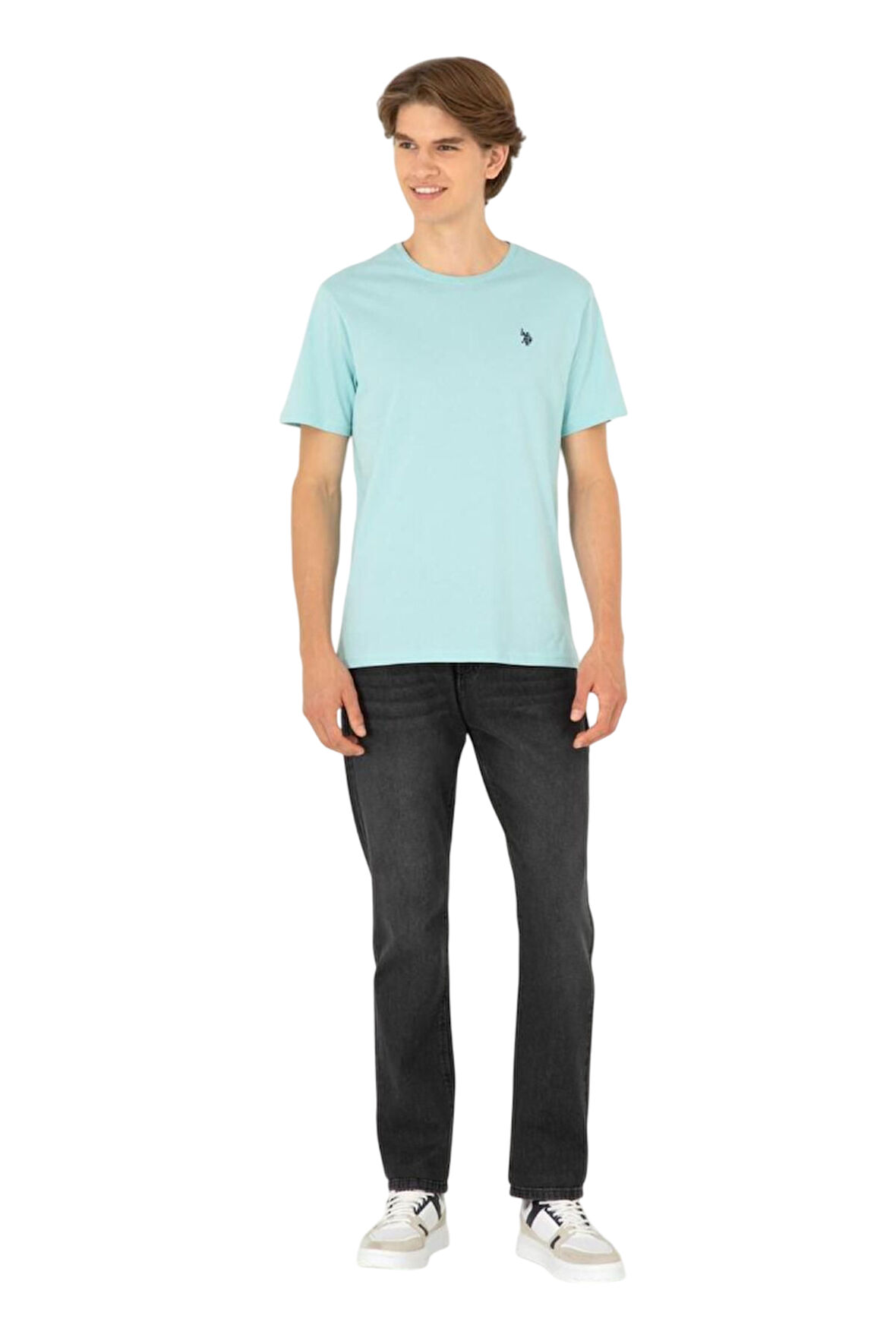 Erkek Bisiklet Yaka Basic T-shirt