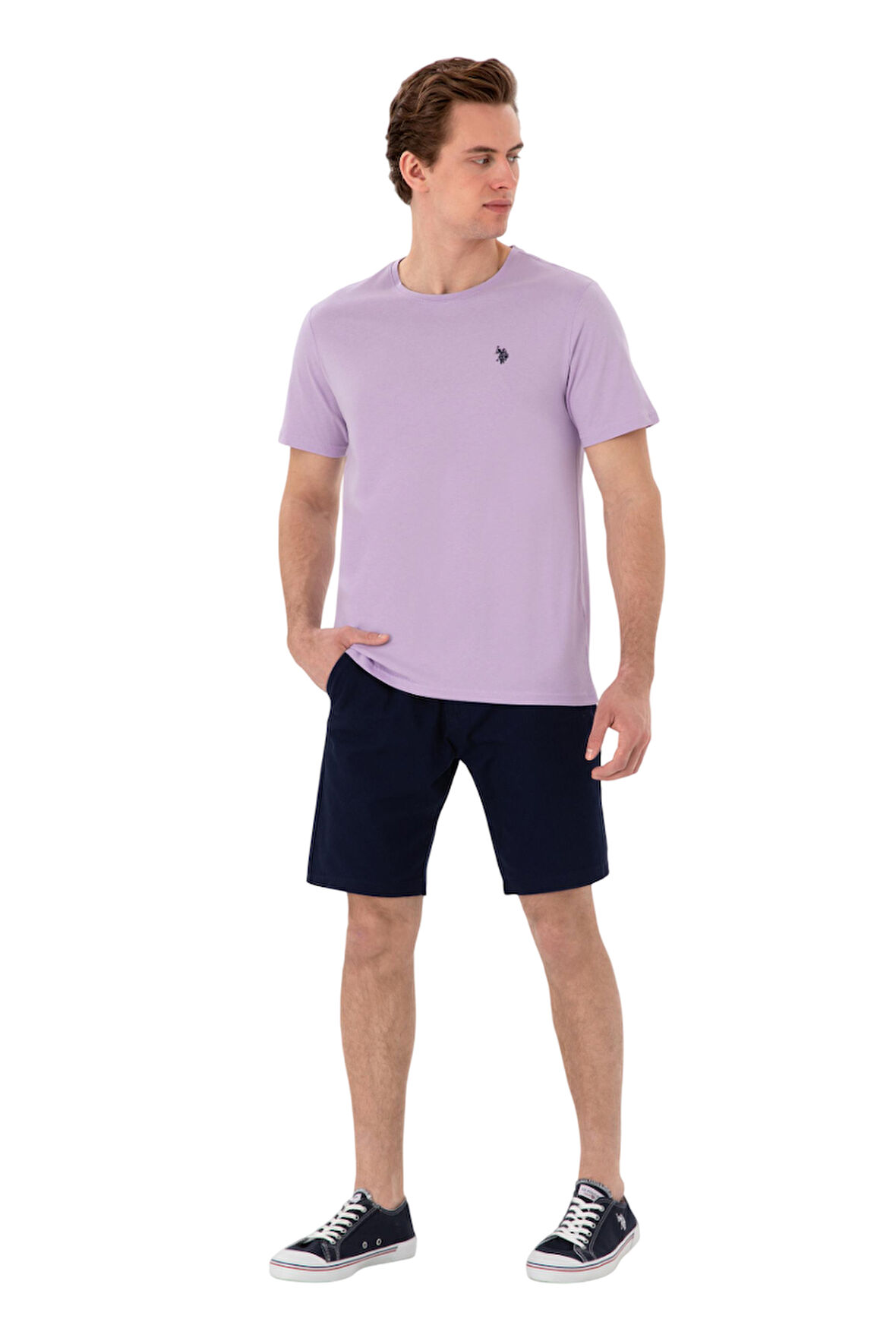 Erkek Bisiklet Yaka Basic T-shirt