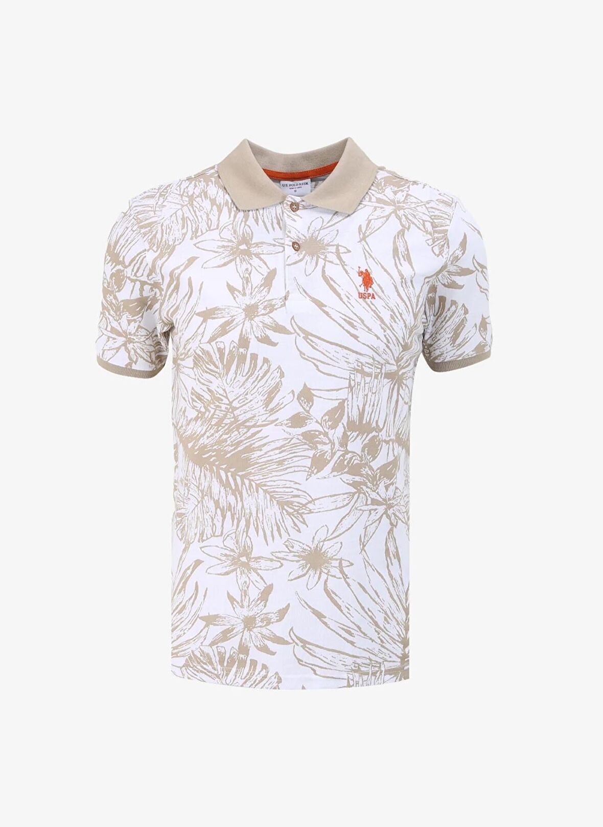 U.S. Polo Assn. Açık Haki Erkek Regular Fit T-Shirt TARASA