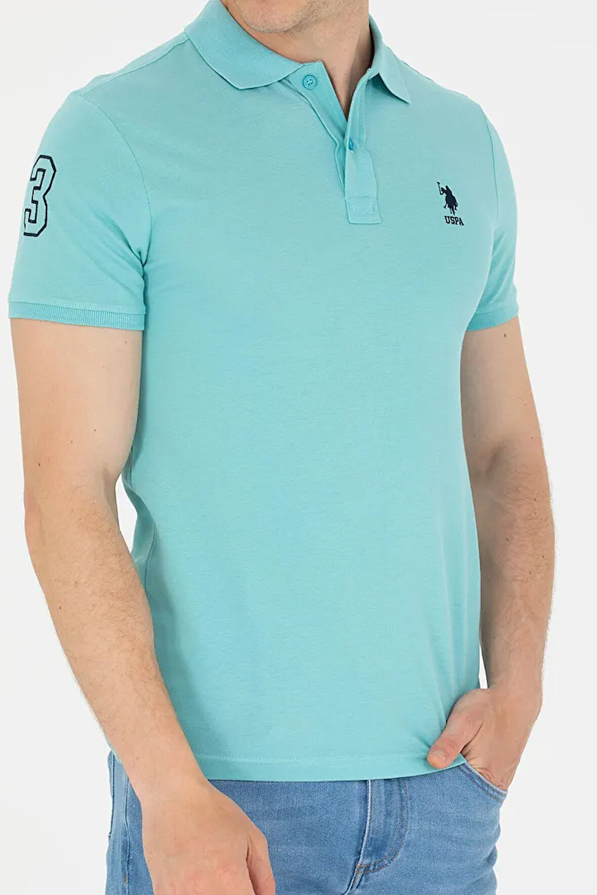 Erkek Mint Basic Polo Yaka Tişört 50264891-VR090