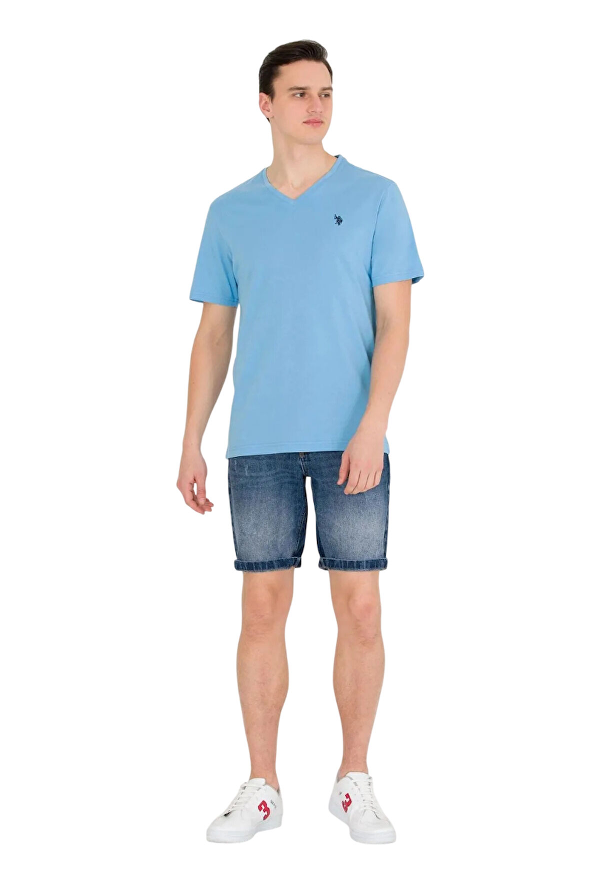 Erkek V Yaka T-shirt