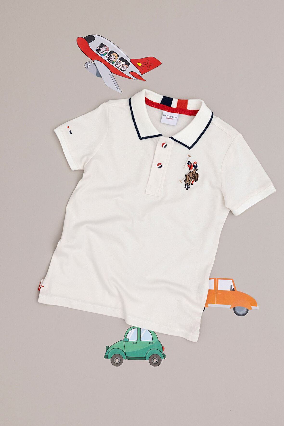 U.s.Polo Assn. Erkek Çocuk Ekru Tişört G083SZ011