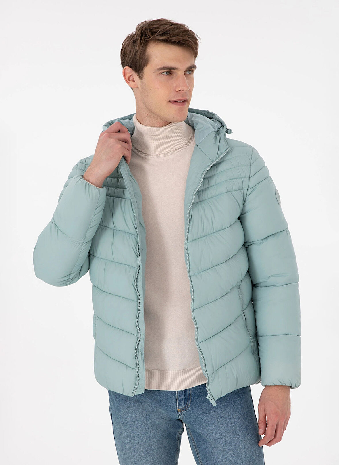 U.S. Polo Assn. Su Yeşili Erkek Mont G081GL0MS.000.1946319