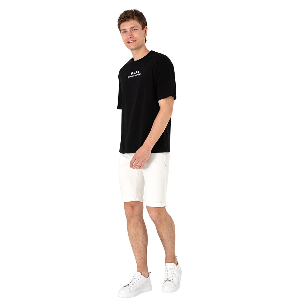 Erkek Comfort Fit Bisiklet Yaka Tişört
