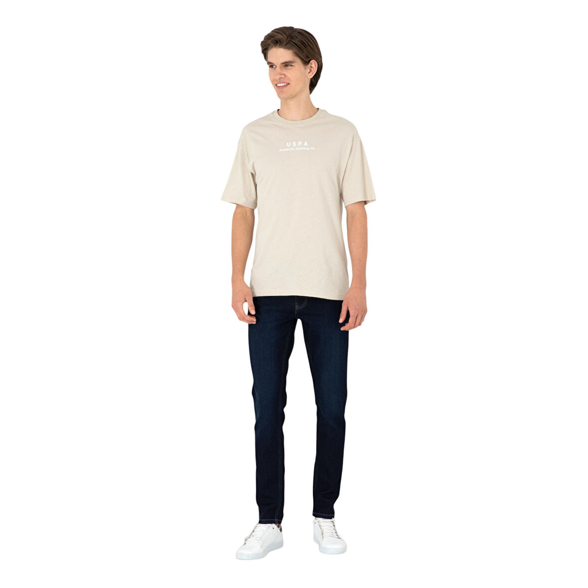 Erkek Comfort Fit Bisiklet Yaka Tişört