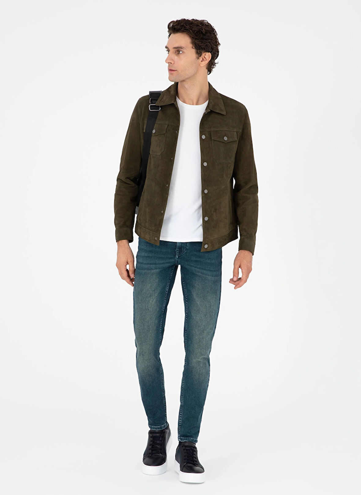 Cacharel Normal Bel Slim Paça Slim Fit Petrol Erkek Denim Pantolon EDNA