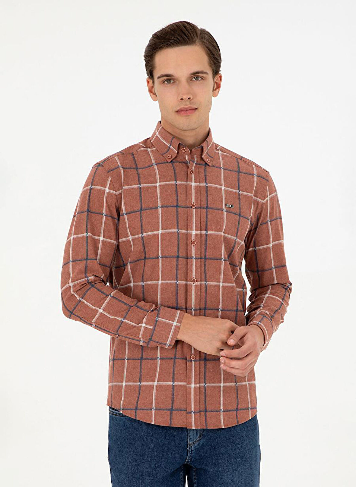 U.S. POLO ASSN. ERKEK DOKUMA GOMLEK G081GL004-000-1958877