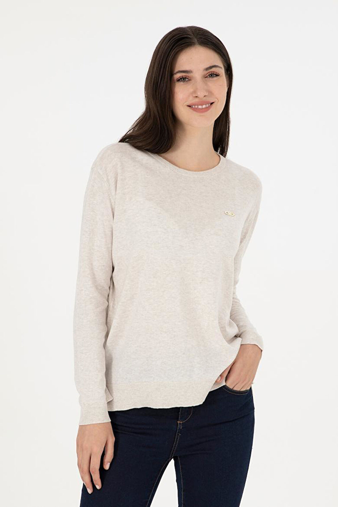 U.S. POLO ASSN. KADIN TRİKO KAZAK G082SZ0TK-000-1923484