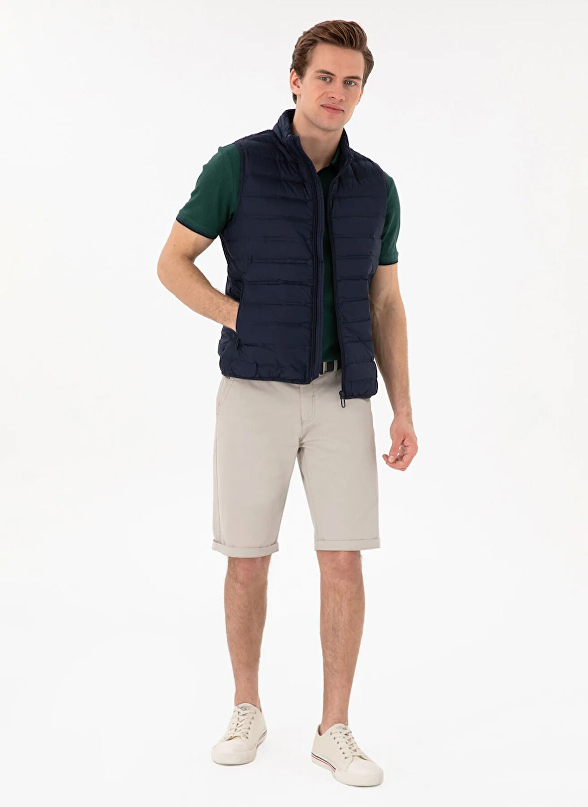 U.S. Polo Assn. Lacivert Erkek Yelek FRENCY