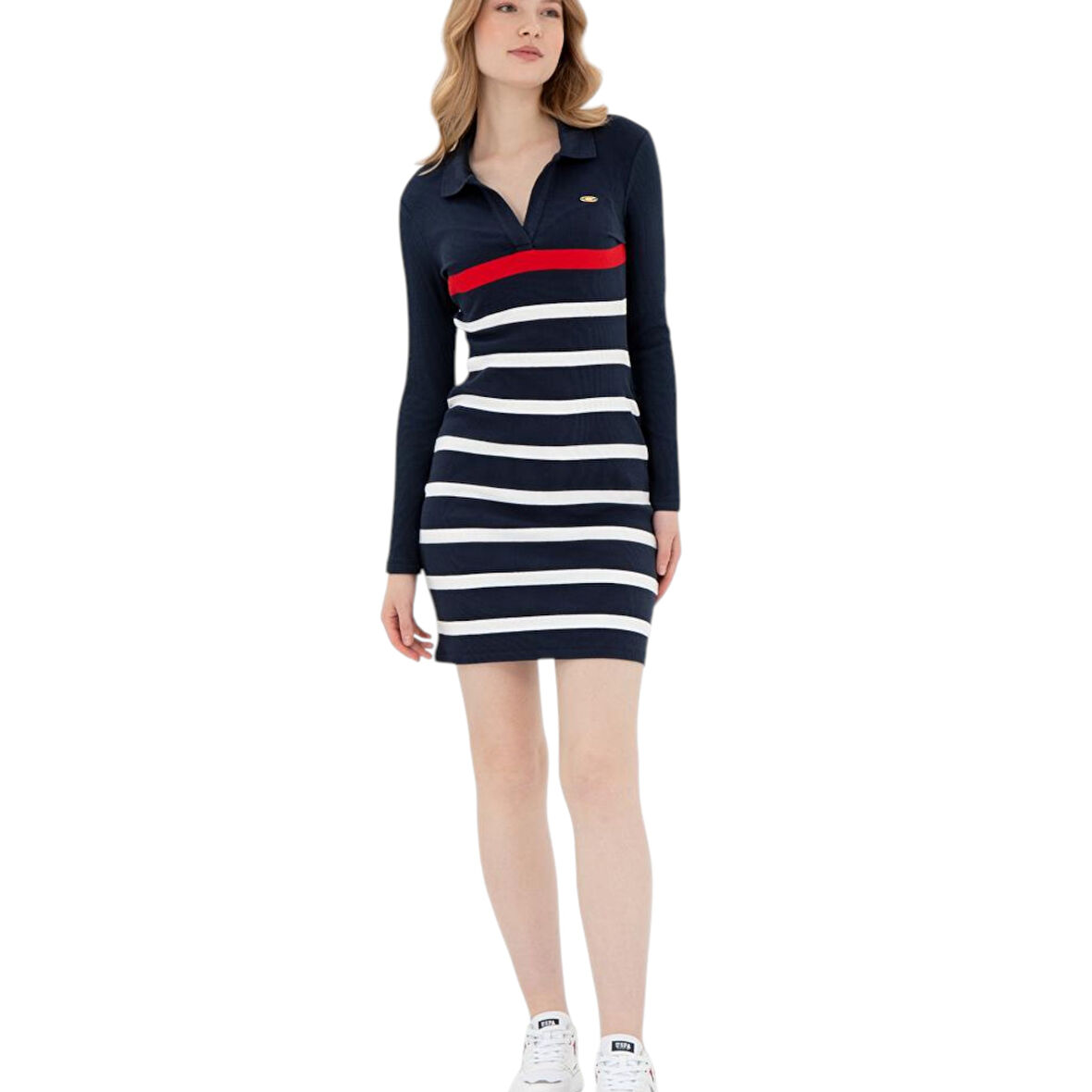 Kadın Çizgili Elbise