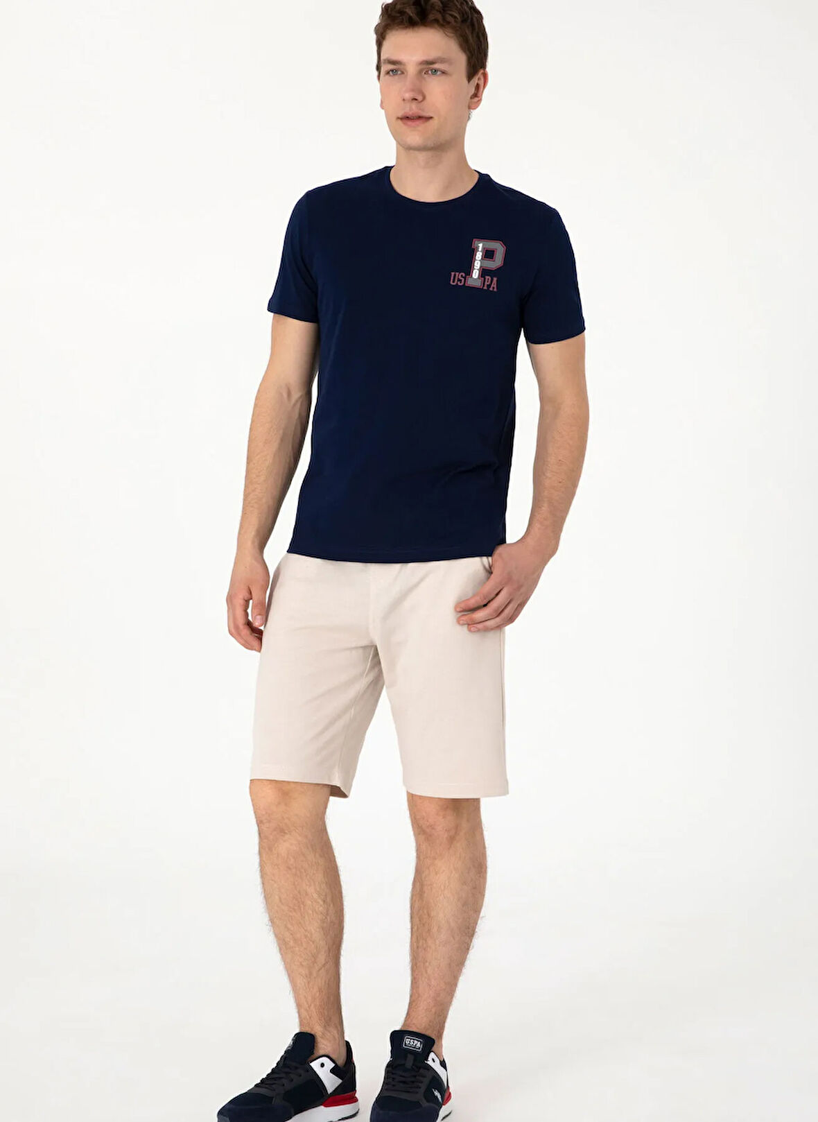 Gri Erkek Lastikli Bel Regular Fit Sweat Şort MARKO