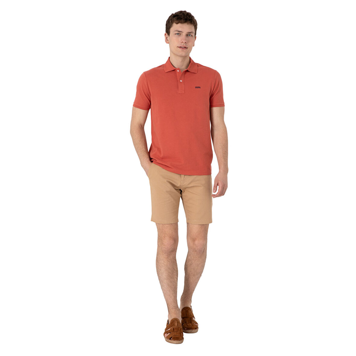Erkek Regular Fit Polo Yaka Basic T-Shirt
