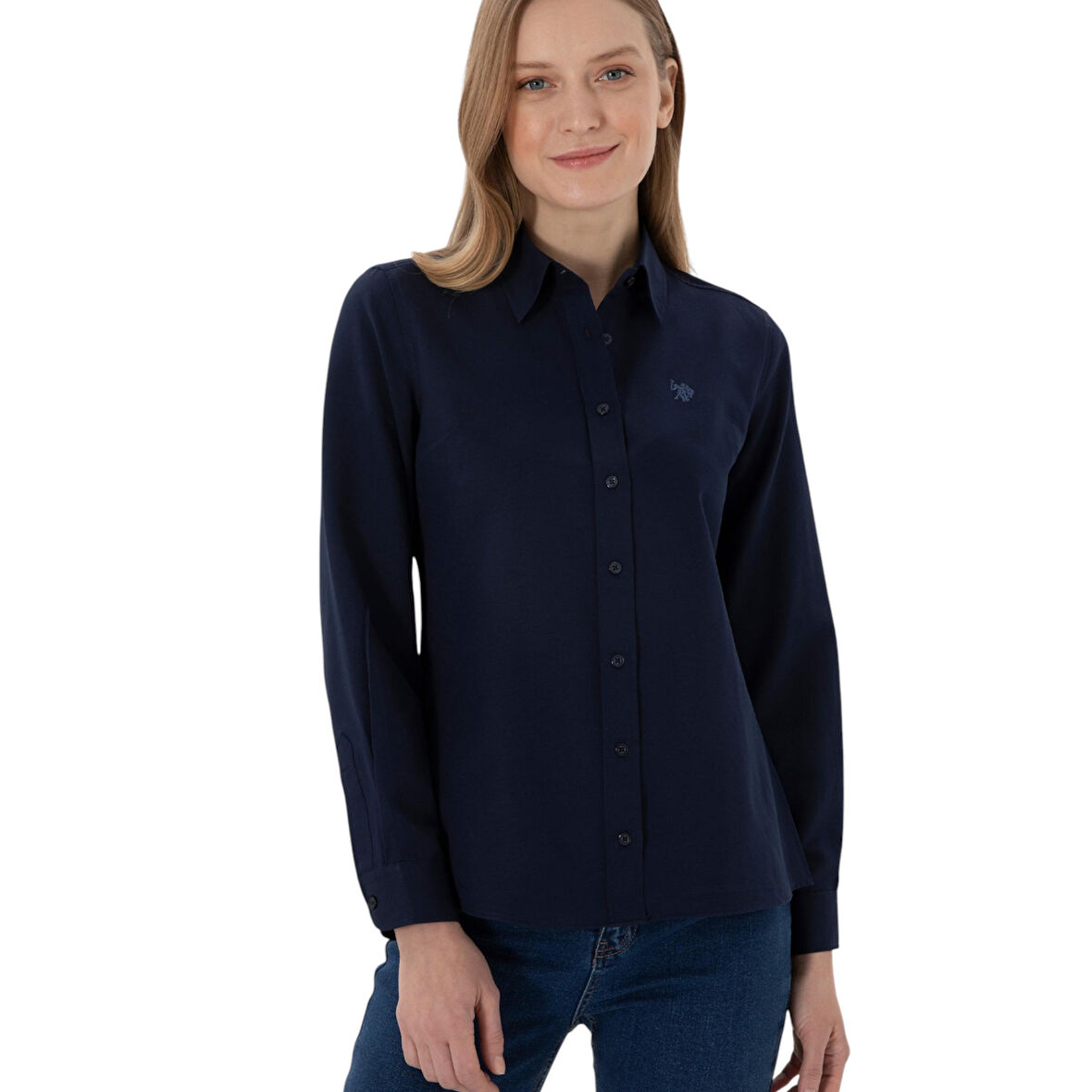 Kadın Uzun Kollu Basic Gömlek