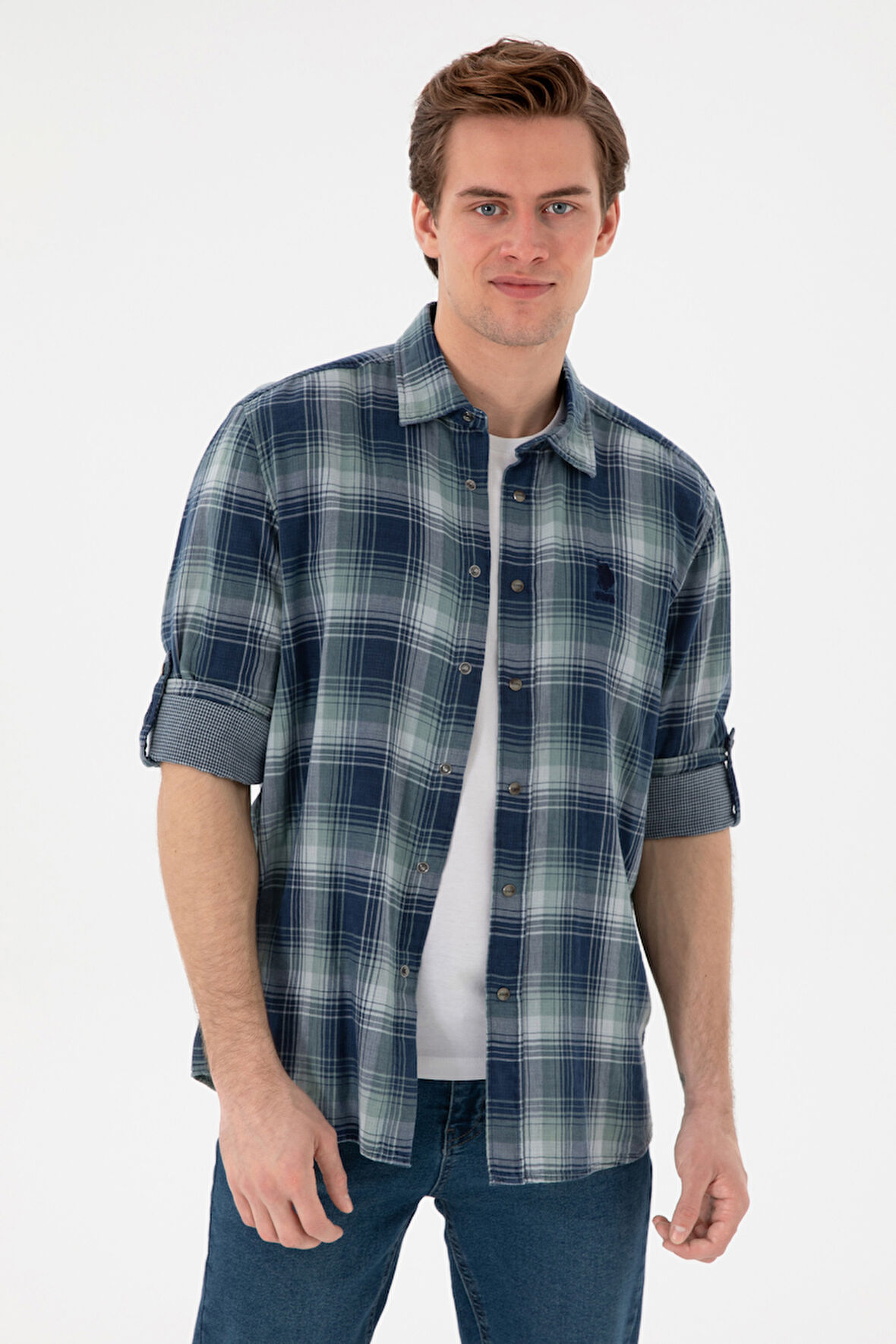 U.S. Polo Assn. Erkek Dokuma Uzun Kollu Gömlek 2170099