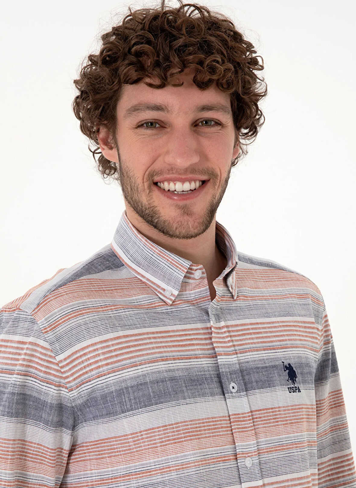 U.S. Polo Assn. Regular Fit Gömlek Yaka Kırmızı Erkek Gömlek GATUM