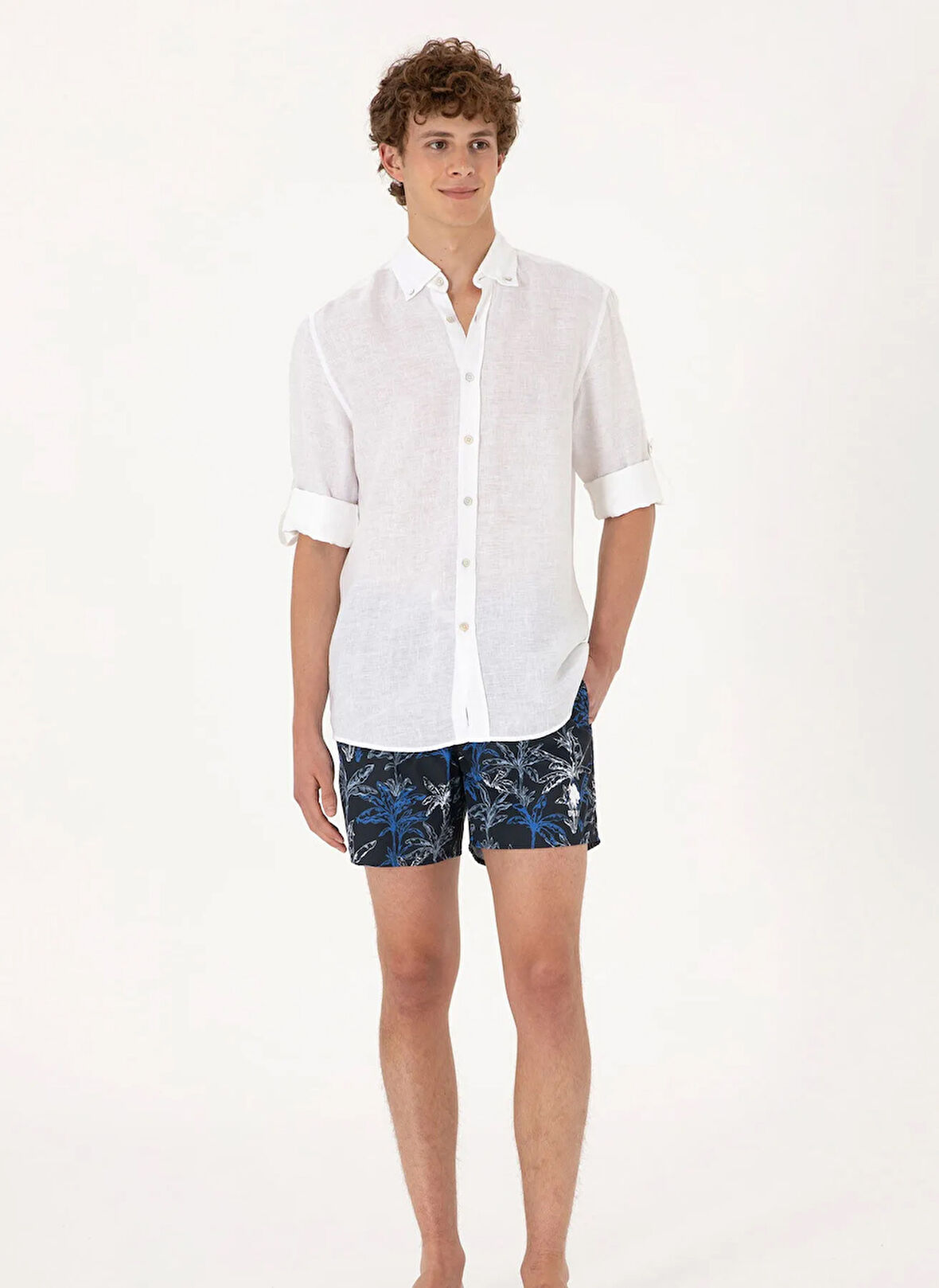 U.S. Polo Assn. Lacivert Erkek Şort Mayo WESLEY