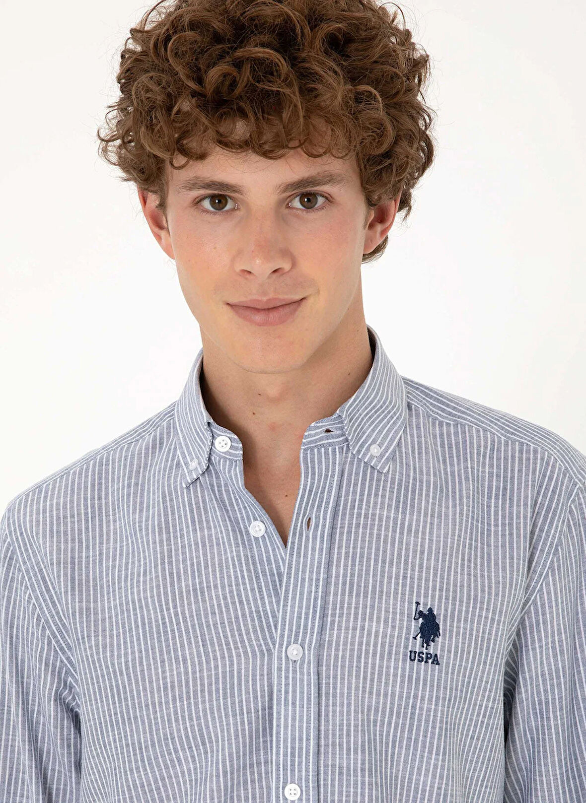 U.S. Polo Assn. Regular Fit Gömlek Yaka Lacivert Erkek Gömlek GIZE