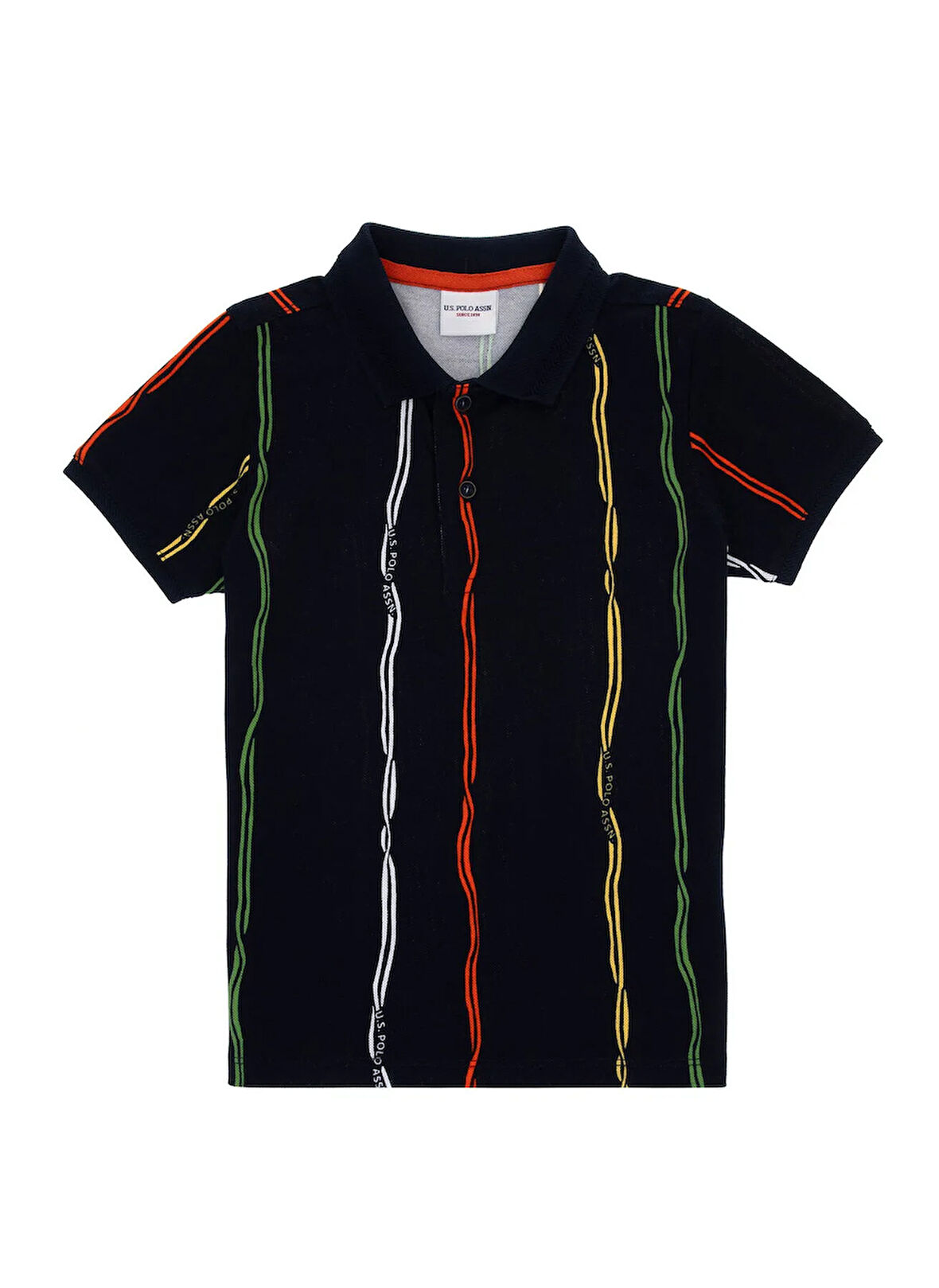 U.S. Polo Assn. Çizgili Lacivert Erkek Çocuk T-Shirt DERON